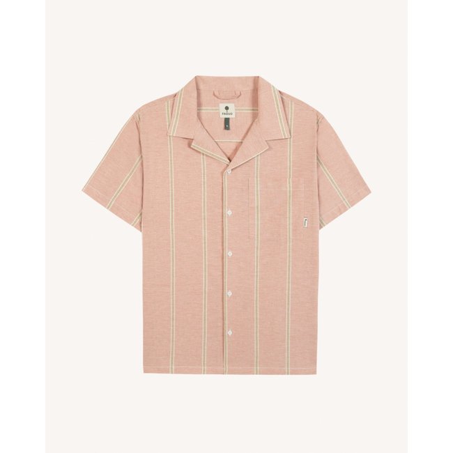Chemise PAIOLIVE PAIOLIVE brique et écru <span itemprop=