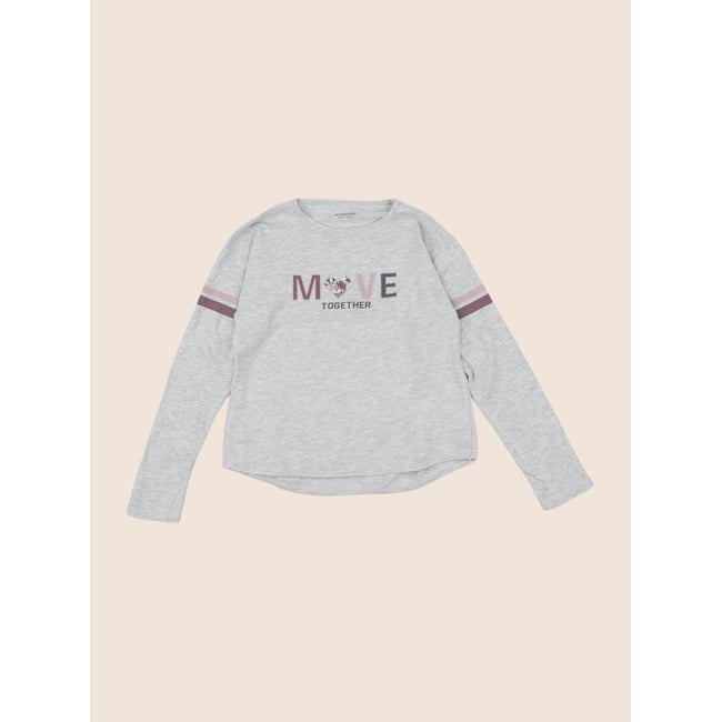 Tee-shirt - Bon état gris <span itemprop=