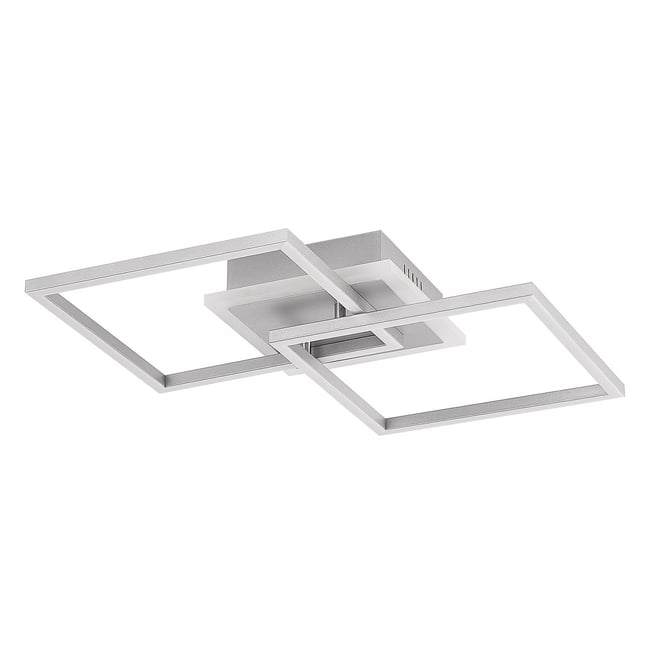 Plafonnier en aluminium moderneLED, Fjardo Couleur argent <span itemprop=