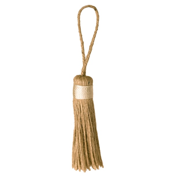 Embrasse pompon naturel -  LOJI blanc <span itemprop=