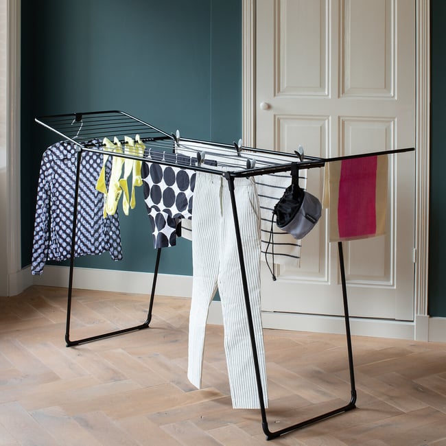 HangOn Drying Rack Too, 22 metres, matt black, BRABANTIA