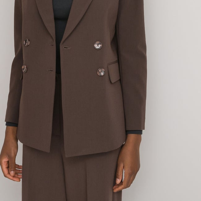 Blazer/ Veste Theory Marron Foncé - Taille 8 - Occasion Très Bon État - Style Tailleur Élégant