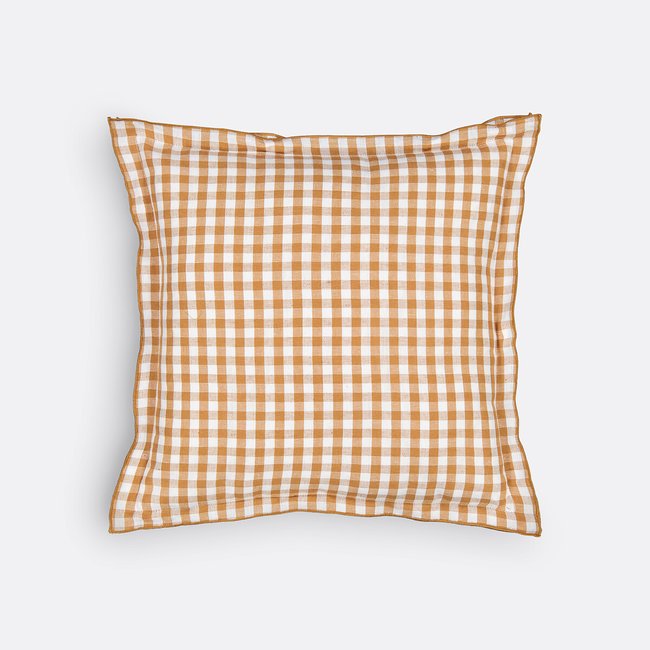 Cottage Cushion Cover in Gingham Check Cotton/Linen - LA REDOUTE INTERIEURS