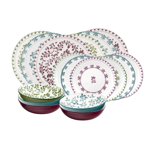 Service 18 pièces, TRATTORIA Couleur multicolore <span itemprop=