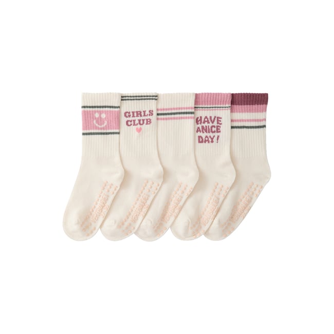 Lot de 5 chaussettes écru <span itemprop=