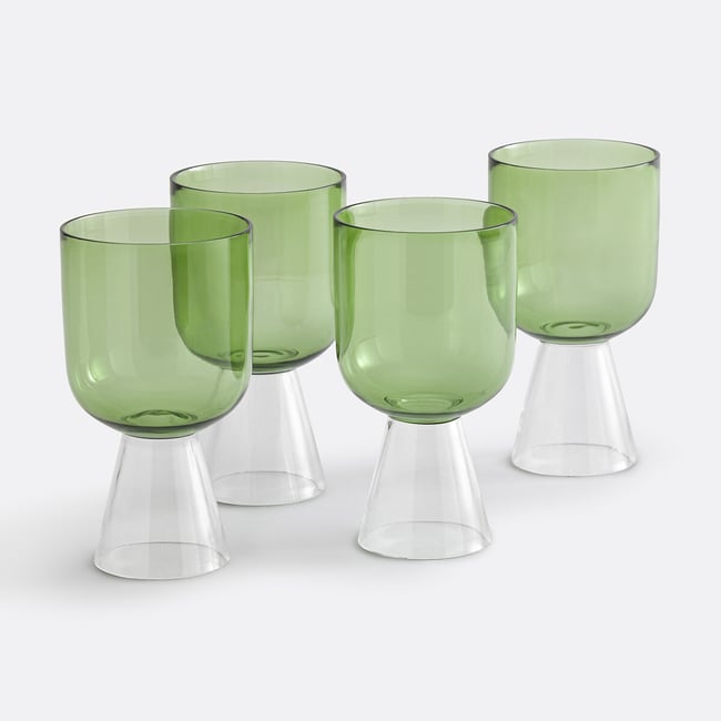 Lot 4 verres à pied en verre borosilicate, Tolla - LA REDOUTE INTERIEURS