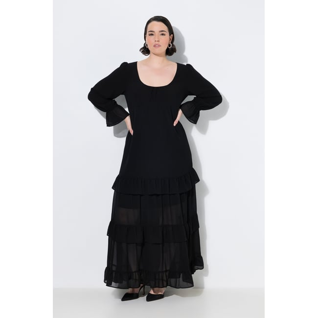 Robe maxi taille empire, coupe évasée - ULLA POPKEN