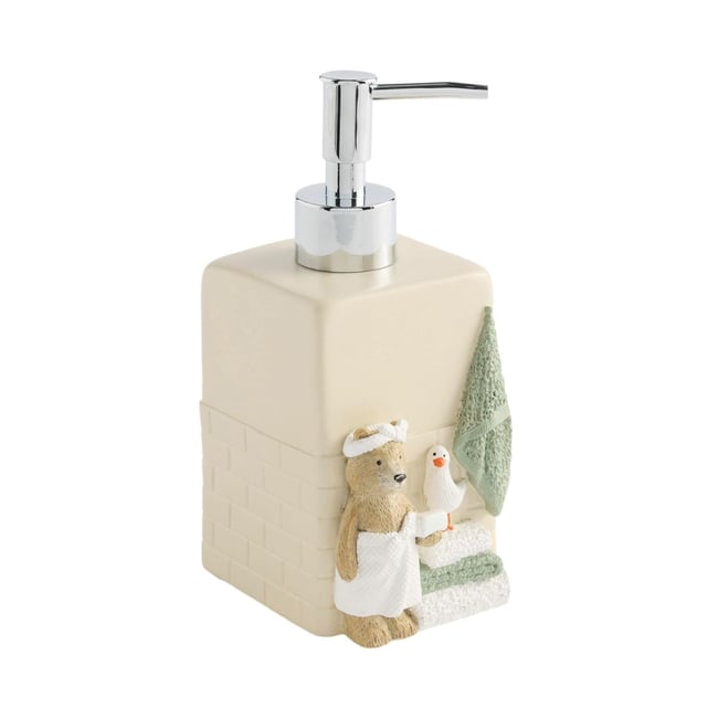 Distributeur de savon bertie bear Couleur crème <span itemprop=