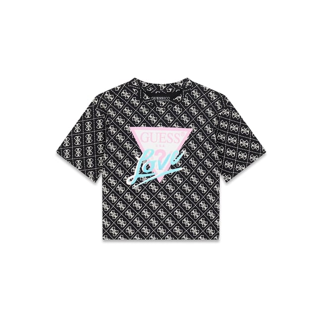 T-Shirt À Imprimé Intégral noir multi <span itemprop=