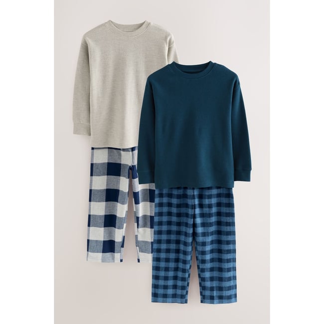 Pyjamas manches longues à carreaux, lot de 2 - NEXT