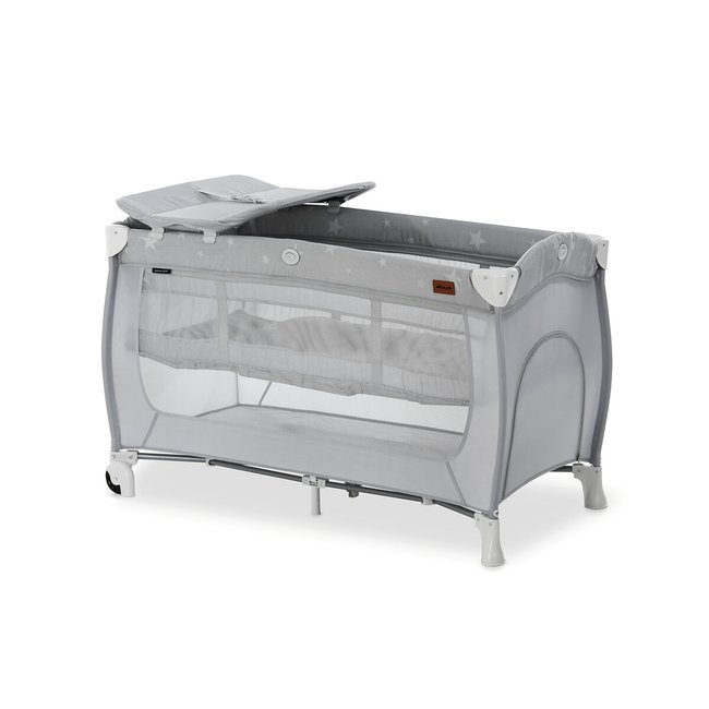 Sleep N Play Center in Stars, grey, HAUCK