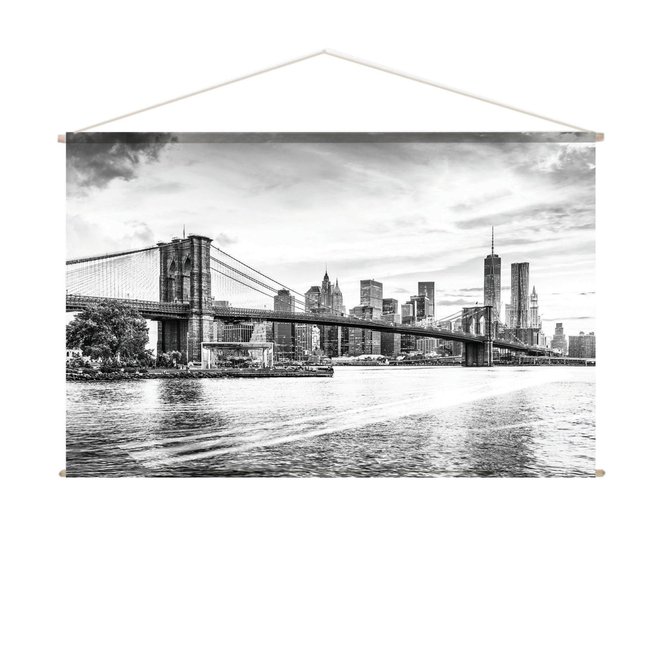 Toile murale imprimée ville style arty Couleur noir <span itemprop=