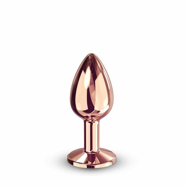 Anal-Plug mit Schmuck Diamond, Gr. S goldrosa <span itemprop=
