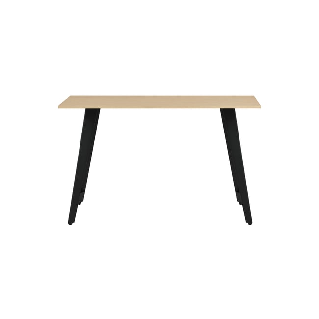 Table console en MDF et métal, NOX Couleur chêne-gris graphite <span itemprop=