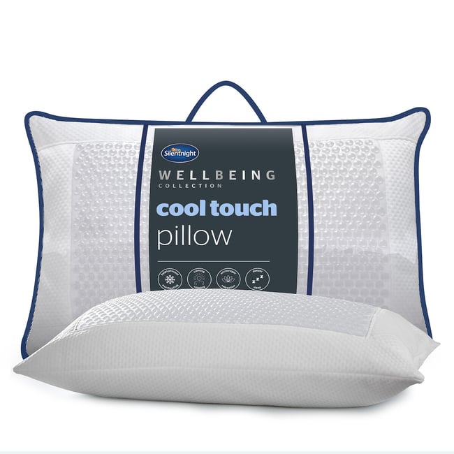 Wellbeing Collection Cool Touch Pillow, white, SILENTNIGHT