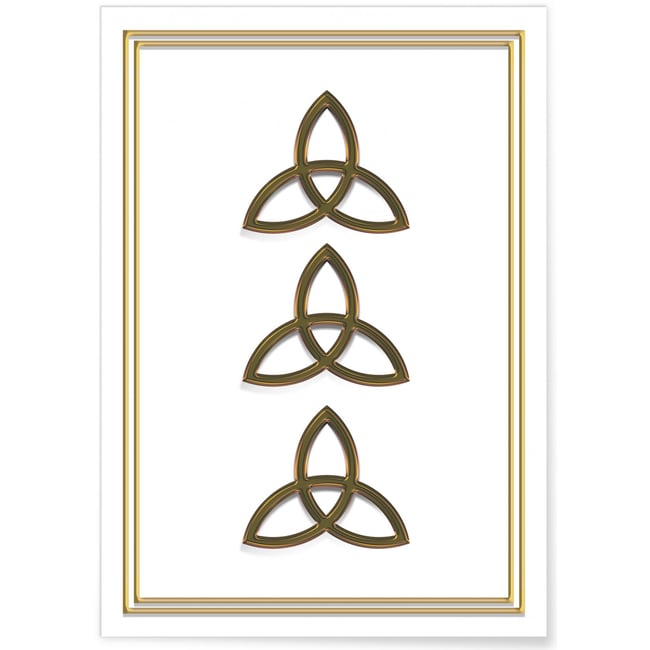 Affiche Celtic Symbol Couleur blanc <span itemprop=