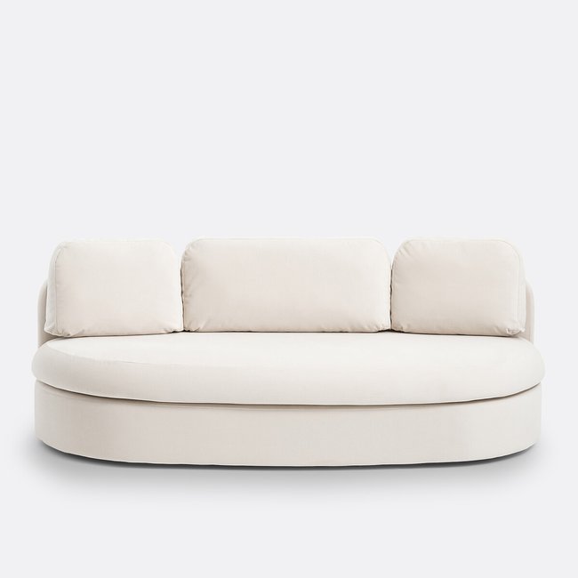 Sofá de terciopelo de 4 plazas, Rowan - LA REDOUTE INTERIEURS