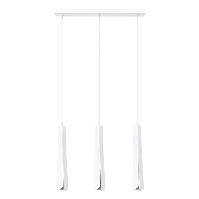 Suspension Acier Blanc G9 3 Prysm Line Couleur blanc <span itemprop=