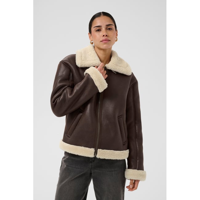 Manteau marron coffee bean <span itemprop=