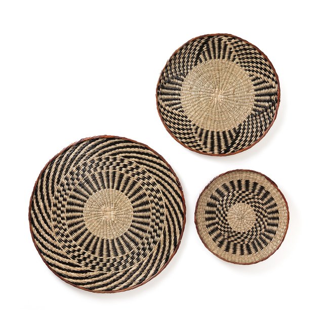 3er-Set Wandschmuck Jutlo bunt <span itemprop=