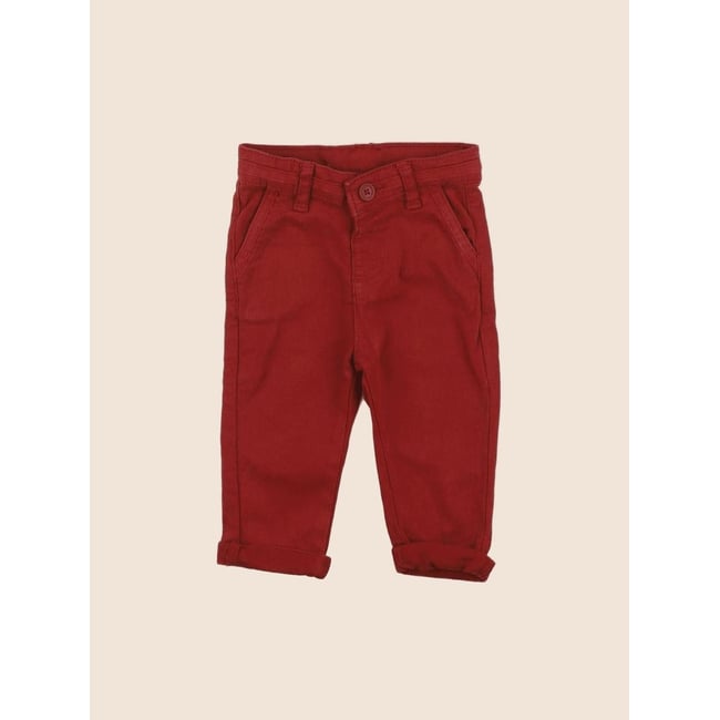 Jean - Très bon état rouge <span itemprop=