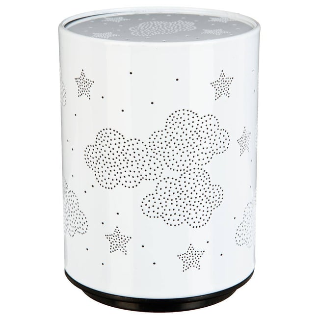 Veilleuse enfant LED PUSH blanc nuage <span itemprop=