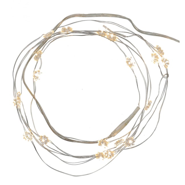 Guirlande LED Silke 190cm à Piles Couleur v019844 <span itemprop=