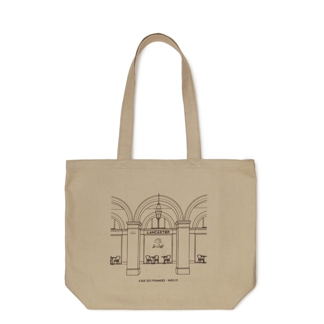 Sac cabas épaule TOTE BAG sable <span itemprop=