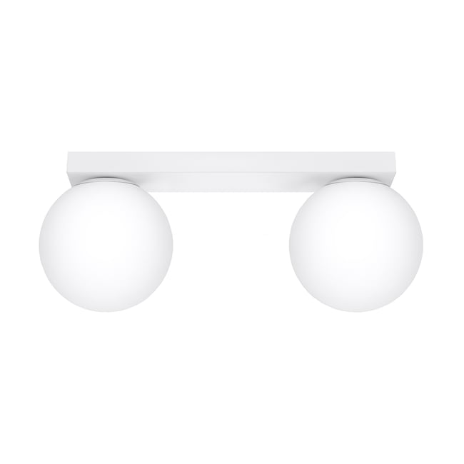 Plafonnier Acier Blanc G9 2 Yoli Couleur blanc <span itemprop=