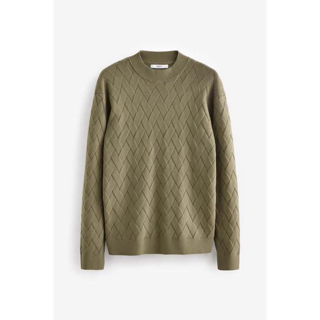 Pull ras du cou zippé doux texturé - NEXT