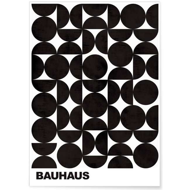 Affiche Bauhaus 39 Couleur blanc <span itemprop=