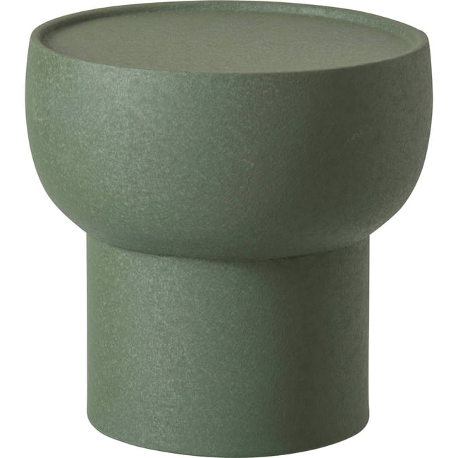Table d'appoint en métal Couleur vert olive <span itemprop=