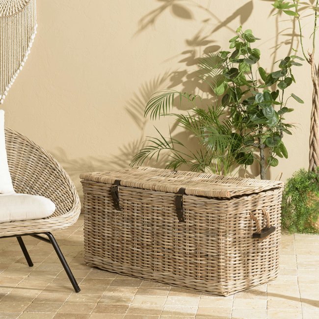 Malle en kubu naturel MANY Couleur bois naturel <span itemprop=