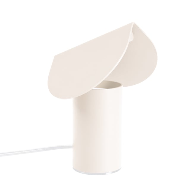 Lampe de bureau Aluminium Beige LED 1 Biscuit Couleur beige <span itemprop=
