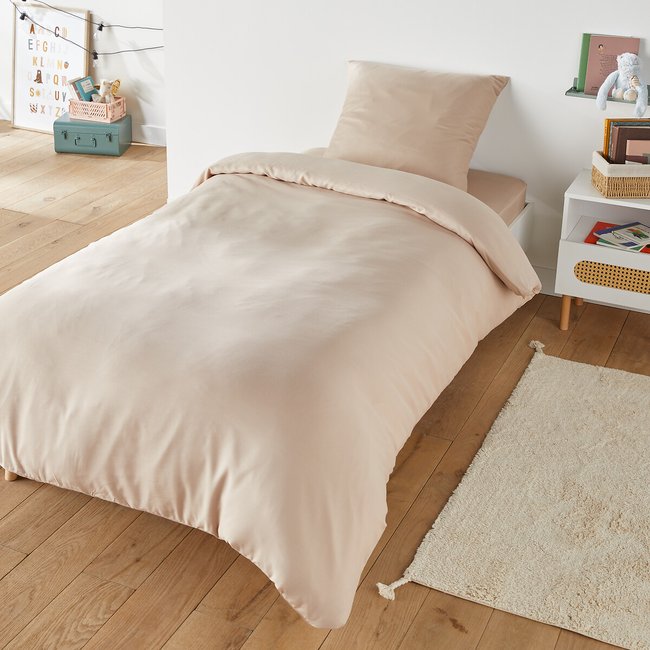 Bedset in microvezel, Microfibre vierkante kussensloop - SO'HOME