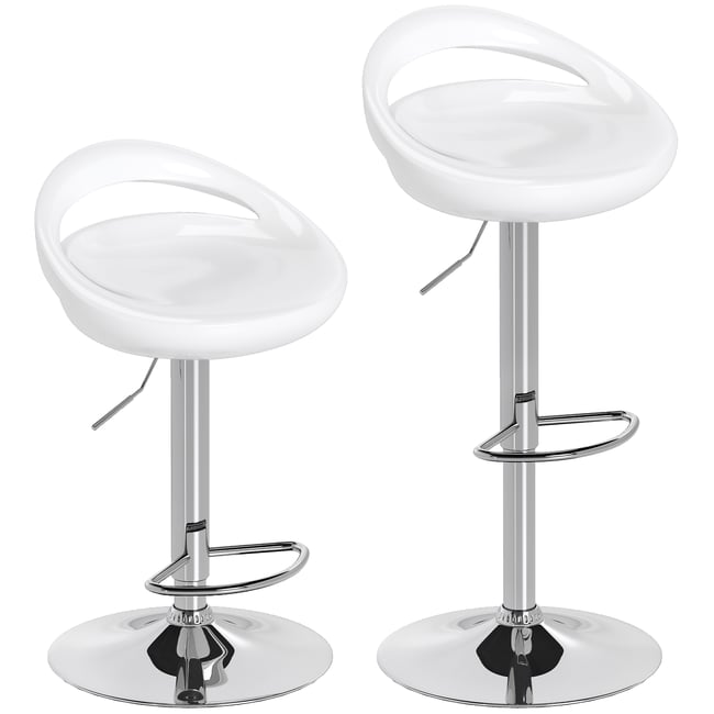 Tabouret de bar ABS Blanc Couleur blanc <span itemprop=