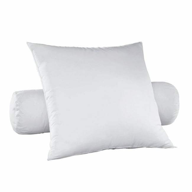 Oreiller ferme anti-acariens 100% plumettes Couleur blanc <span itemprop=