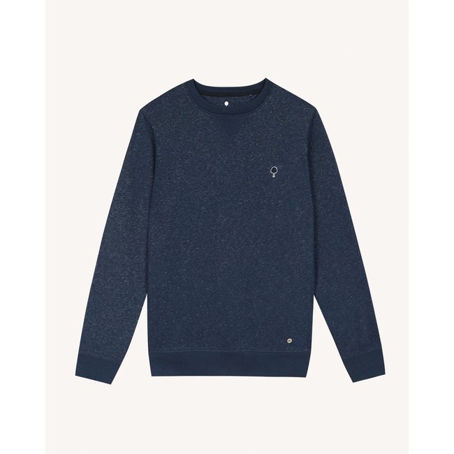 Sweat coton DONON DONON bleu marine <span itemprop=