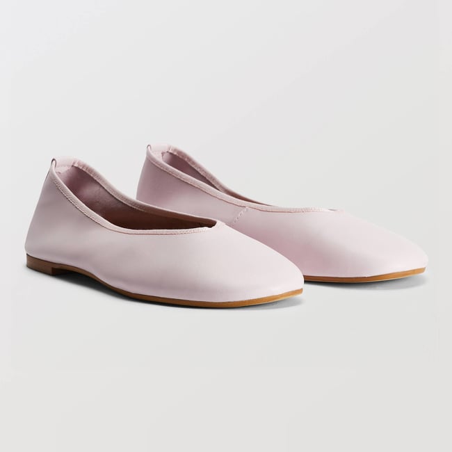 Ballerines en cuir nymphea <span itemprop=