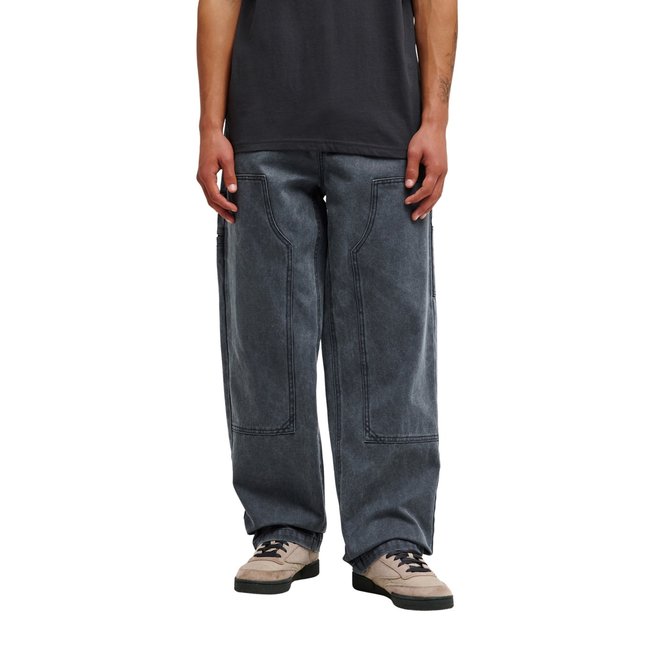 Pantalon droit en velours côtelé noir black <span itemprop=