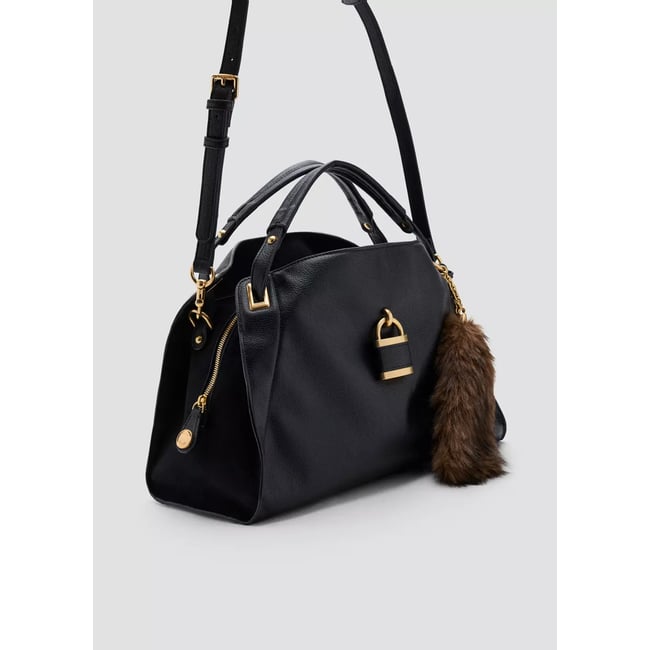Sac cabas avec détail cadenas noir <span itemprop=