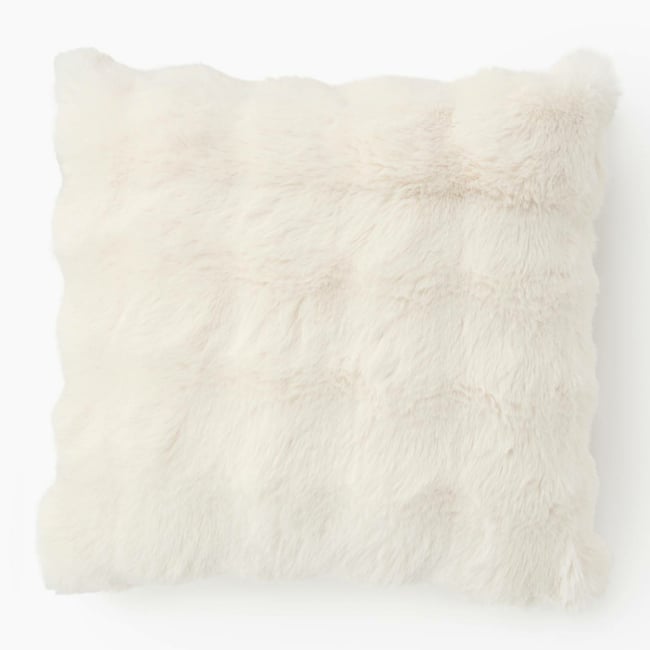 Coussin, 45x45cm, 100% polyester recyclé, OEKOTEX, GRS off white <span itemprop=