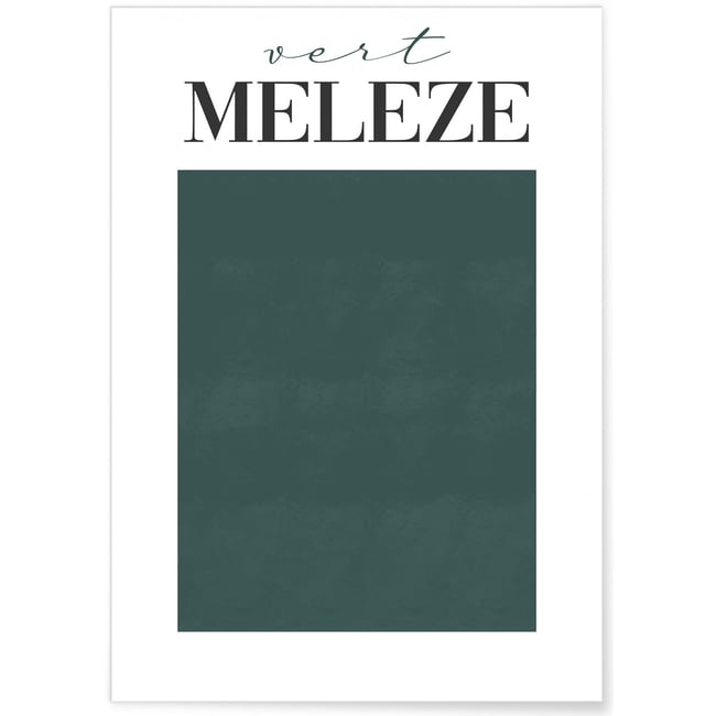 Affiche Vert Mélèze Couleur blanc <span itemprop=