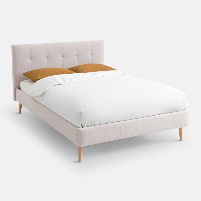 Cama con somier, Dielo beige <span itemprop=