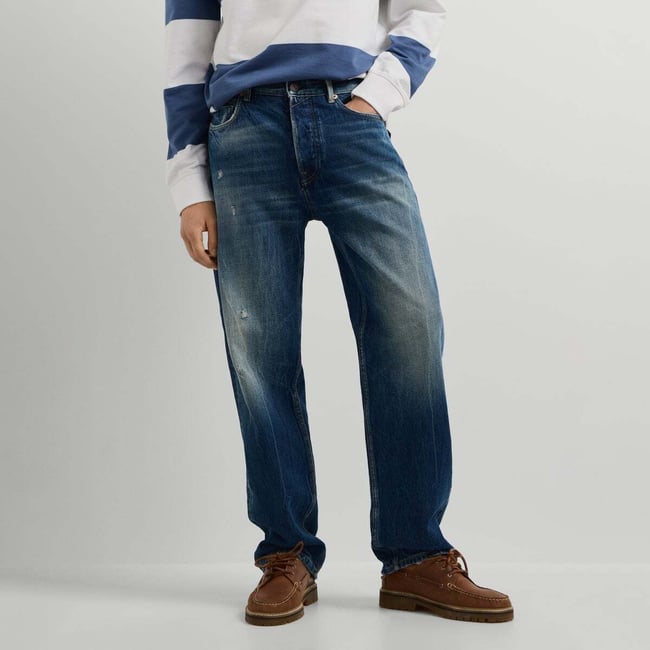 Bexley - Jean Coupe Décontractée, Taille Moyenne 13 rigide denim <span itemprop=