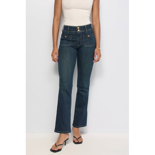 JEAN SECRET PUSH IN BOOTCUT bleu vintage <span itemprop=