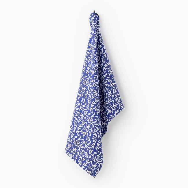 Torchon print peau de vache, 50x70cm, 100% coton electrique <span itemprop=