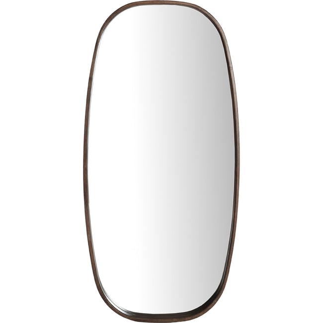 Miroir contemporain en bois collection VACIO Couleur brun <span itemprop=