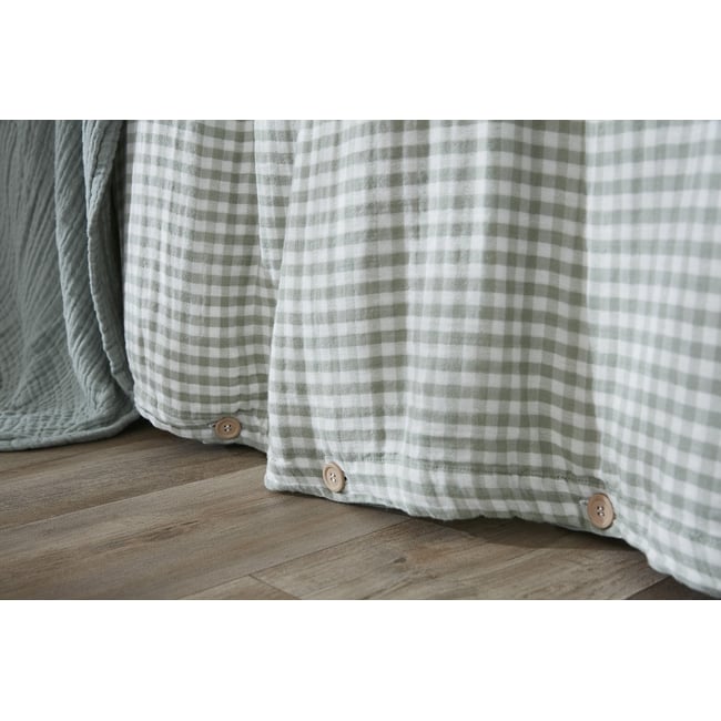 Housse de couette réversible en gaze de coton  Modèle VICKIE - EDEN