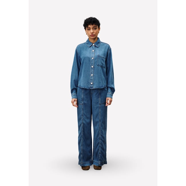 Chemise  MELISSE bleu jean <span itemprop=